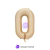 Globos Números Matte Color Nude 40" - comprar online