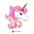 Globo Unicornio Paleta 14" en internet