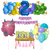 Combo Cumpleaños Kit Globos Monstruo Rosa Decoración - comprar online