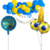 Combo Cumpleaños Kit Globos Boca Juniors