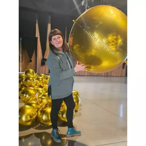 Globo Metalizado Orbz Brillante 50"