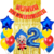 Combo Cumpleaños Globos Temática Payaso Plim Plim Dorado - comprar online