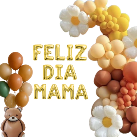 Combo Feliz dia mama Margaritas Nude Tierra