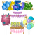 Combo Cumpleaños Kit Globos Monstruo Rosa Decoración - tienda online
