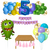 Combo Cumpleaños Kit Globos Monstruo Verde - tienda online