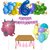 Imagen de Combo Cumpleaños Kit Globos Monstruo Rosa