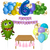 Imagen de Combo Cumpleaños Kit Globos Monstruo Verde