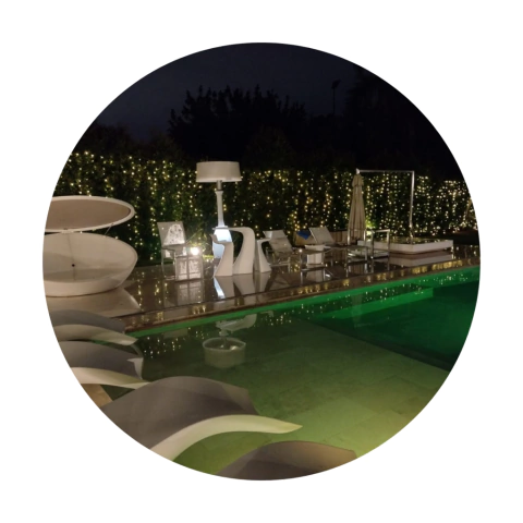 Cortina De Luces Led Cálida 4m Ancho X 2m De Alto C/conector (cable verde)