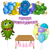 Combo Cumpleaños Kit Globos Monstruo Verde - comprar online