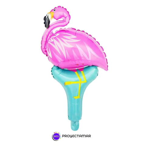 Globo Flamingo Paleta 14"