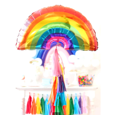 Globo Figura Arcoíris Multicolor Metalizado 36"