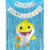 Combo Fiesta Cumpleaños Globos Temática Baby Shark Amarillo