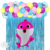 Kit Combo Baby Shark Fucsia Deco Cumpleaños