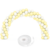 Kit Arco 100 Globos Blanco y Amarillo