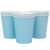 Vasos Polipapel Liso Celeste Pastel x8