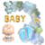Combo Globos Arco Organico Baby Shower Nene