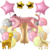 Combo Cumpleaños Globos Leopardo Jirafa