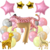 Combo Cumpleaños Globos Leopardo Jirafa