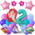 Combo Cumpleaños Globos Sirena Ostras - comprar online
