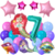 Combo Cumpleaños Globos Sirena Ostras