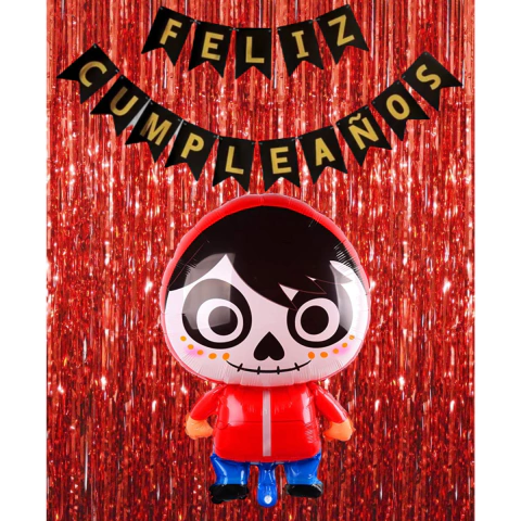 Combo Fiesta Cumpleaños Globos Temática Coco Mexicano