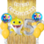 Combo Cumpleaños Globos Temática Baby Shark Amarillo en internet