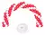 Kit Arco 100 Globos Rojo y Blanco