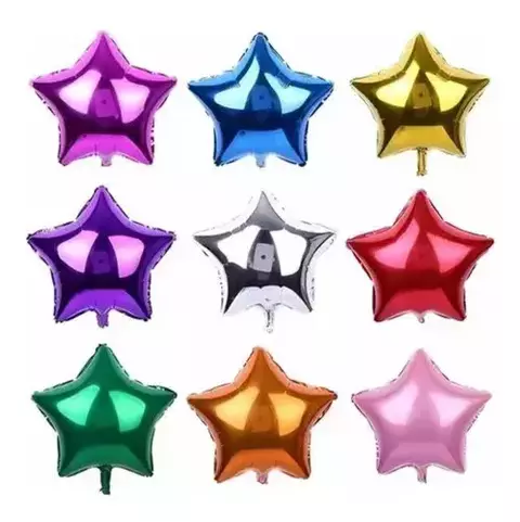 Globos Estrella Metalizados 18" x10