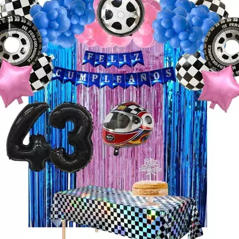 Combo Globo Cumpleaños Carrera Alpine Colapinto Autos