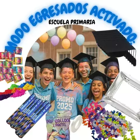 Combo Festejo Egresados Primaria Graduación Fiesta Egreso