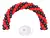 Kit Arco 100 Globos Negro y Rojo
