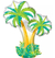 Globo Palmera Doble 14"