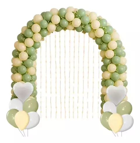 Combo Globos Kit Arco Boda Luces Casamiento Civil Deco Kit
