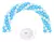Kit Arco 100 Globos Celeste y Blanco