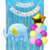 Combo Cumpleaños Globos Elefante Celeste Temática Decoración