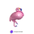 Globo Flamingo Rosa Paleta Flamenco 14"