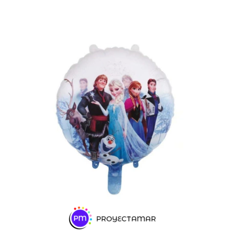 Globo Frozen Transparente Circulo 18"