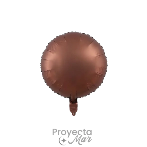 Globo Circulo Chocolate Matte 18 pulgadas