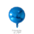 Globos Circulos Metalizados Azul 18" x5 unidades