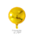 Globos Circulos Metalizados Dorado 18" x5 unidades