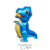 Globo Figura Dinosaurios 4D 50cm en internet