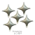 Globo Estrella 4 Puntas 23 Centimetros - PROYECTAMAR