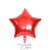 Globo Estrella Roja Metalizada 18"