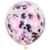 Globos Cristal Confetti Fucsia 12" x10
