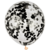 Globos Cristal Confetti Negro 12" x10