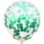 Globos Cristal Confetti Verde 12" x10