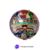 Globo Héroes en Pijama Circulo Plata 18"