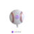 Globo Metalizado Pelota Beisbol Baseball Circulo 18"