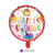 Globo "Happy Birthday" Animales de la Selva Circulo 18"