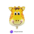 Globo Animales Cabeza Paleta 14 Pulgadas X5 Unidades - tienda online